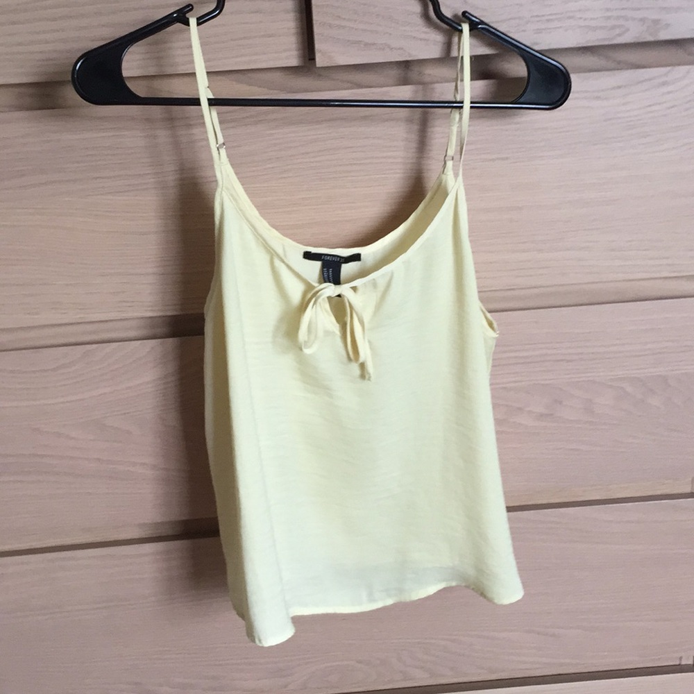 Pastel Yellow Flowy Tank